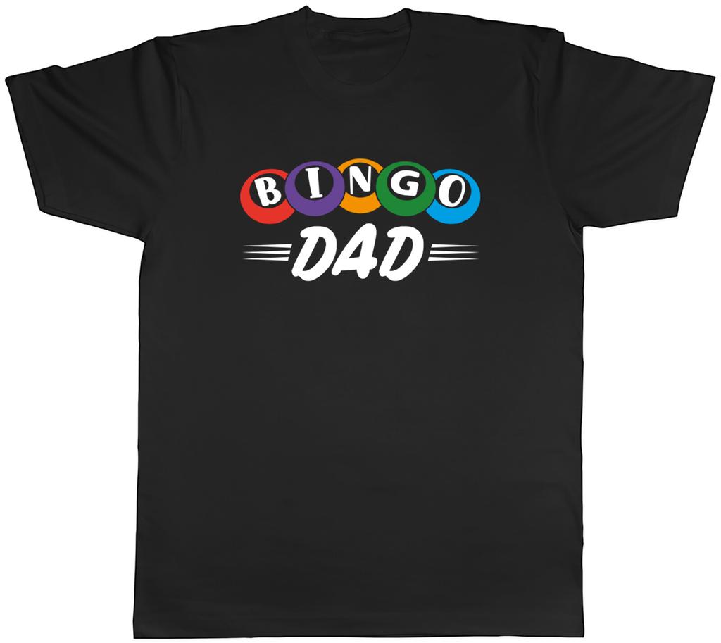 Bingo Dad Mens TShirt Number Card Jackpot Tee Gift
