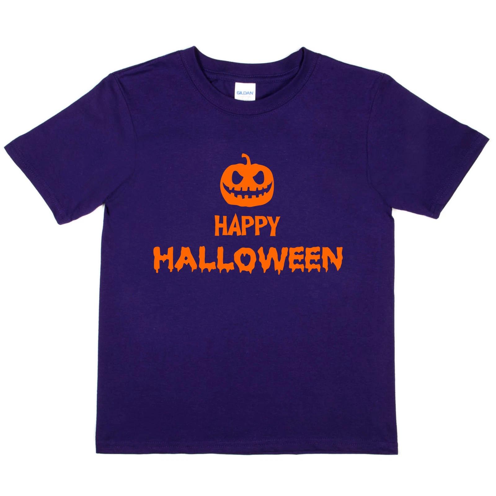 Halloween Happy Halloween Spooky Scary Costume Funny Kids T shirt S
