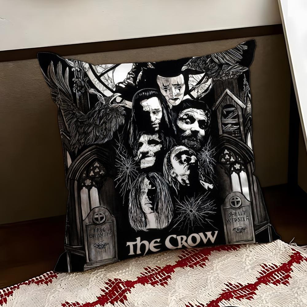 

RRaven CCrow Movie Cushion Cover Reversible Soft Durable Pillow Cover Home Car MultiScene Use for Daily Comfort 30X30cm