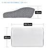 MRedoxe Memory Comfortable Sleep Neck Side Washable 3D Structure Pillow, Foam, Pillow, Relief, Sleeper, Cover, (White + Gray)
