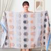 Gauze Cotton 70x140cm Bath Towel Adult Household Absorbent No Lint Bath Towel Cute Soft Cartoon Pure Cotton Sand Bath Towel