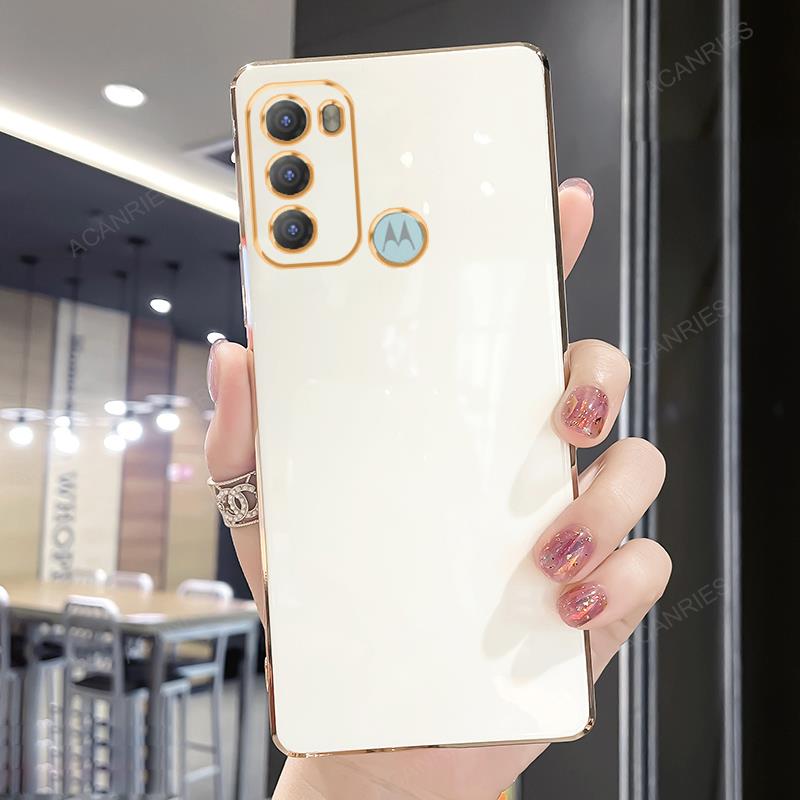 Plating Ring Holder Case For Motorola Moto G60 G30 G20 G10 G50 5G G22 G32 G52 G13 G23 G53 G73 Stand Silicone Cover