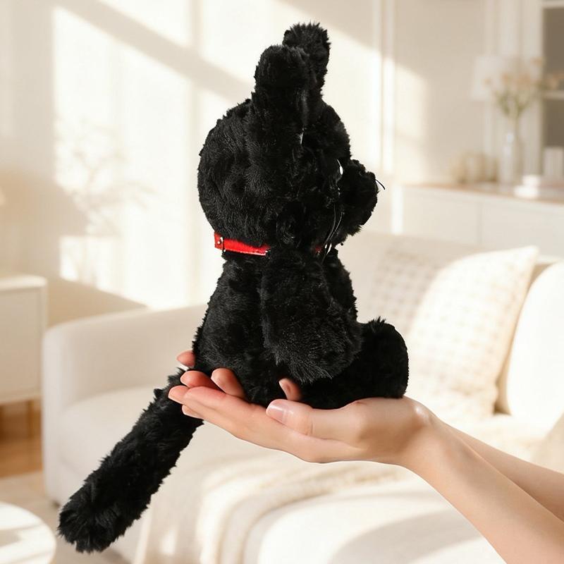 25cm40cm Sitzende Haltung Schwarze Katzen Weiche Plüschtiere Gelbe Augen Katzen Kuscheltiere Plüschtiere Begleiterpuppen Für Kinder Geschenke