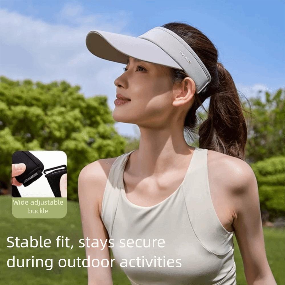 Solid Color Empty Top Hat Sunscreen Female Sunshade Hat Fashion Sun Protection Hat  Women/Girl