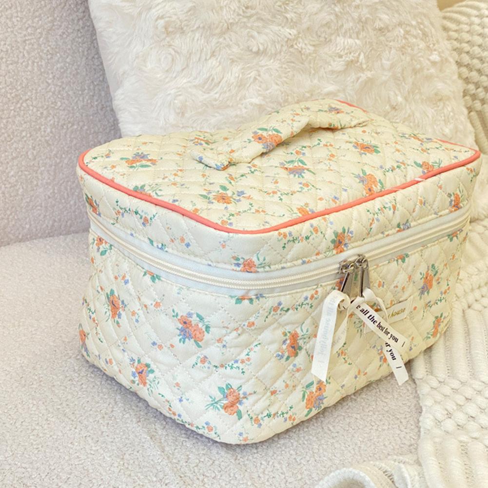 

3 шт. Стеганый дорожный косметический набор, милый органайзер для косметики, сумка для хранения, косметичка для женщин и девушек