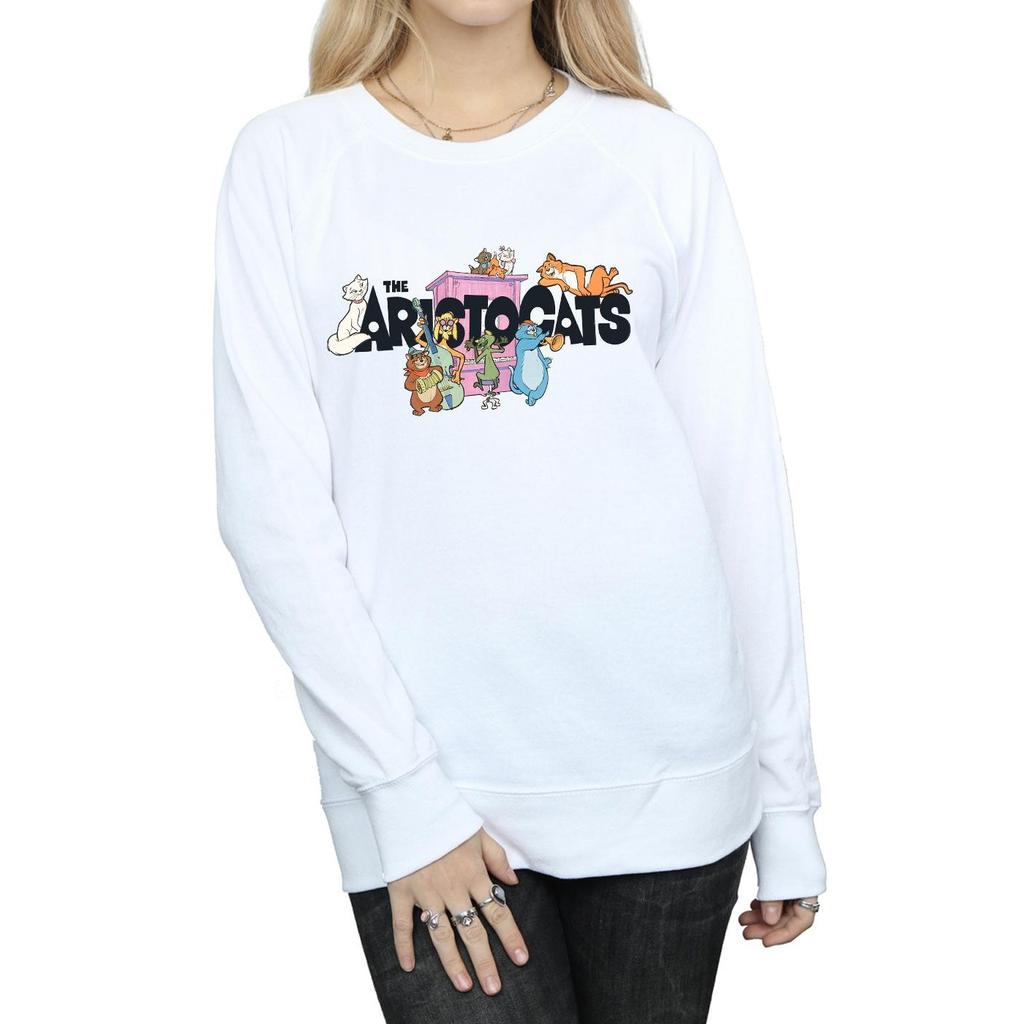 Disney Womens/Ladies The Aristocats Music Logo Sweatshirt