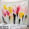 Red and yellow flowers Digital printing polyester wall tapestry suitable for use in living rooms bedrooms offices bars party