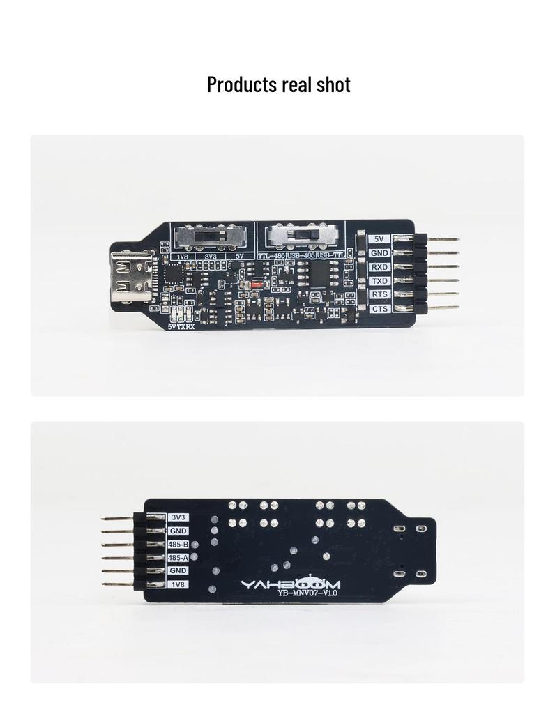 Type-C USB to TTL RS485 Serial Port Module with CH340 Microcontroller Programming Cable