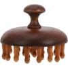 Gatuida Bamboo Sandalwood Hair Comb - Natural Wooden Wide Tooth Scalp Massager and Shampoo Brush