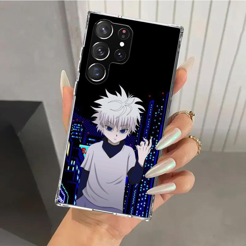 Killua Hunter HXH Handyhülle für Samsung Galaxy S26 S24 S23 Ultra S25 Edge S22 S21 Plus S20 FE + Weiche Druckschale Funda Galaxy S Samsung S22 Ultra black