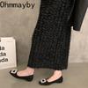 Designer Frühling Square Toe Damen Mary Jane Schuhe Mode Slip On Schuhe Prägnante weiche Sohle Kleid Street Style Schuhe