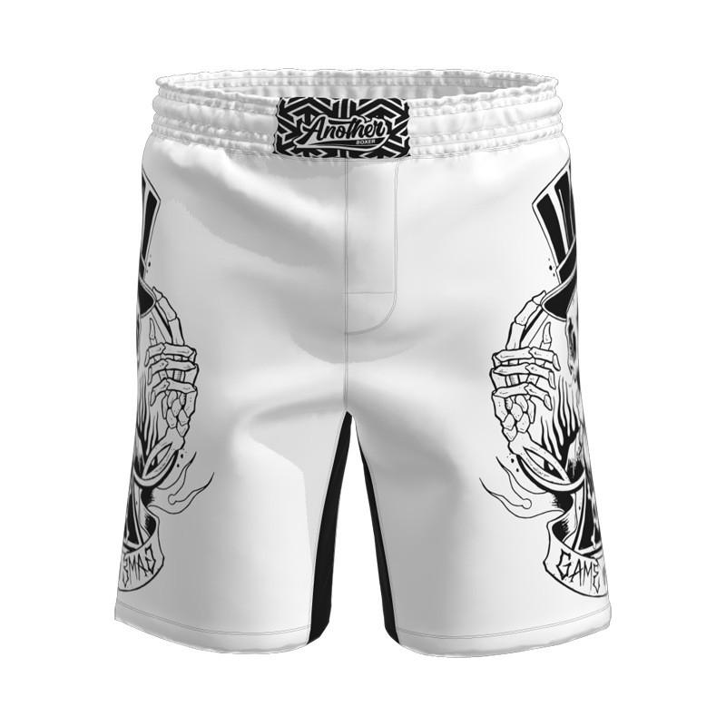 Mens MMA Shorts 4-Way Stretch Grappling BJJ Training Fighting Competition