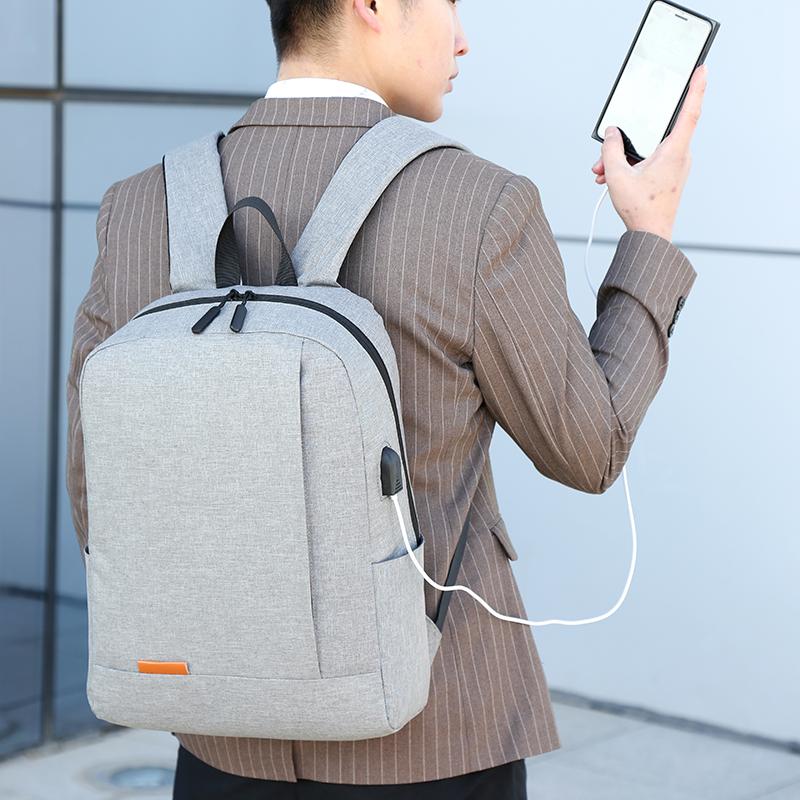 Business Laptop Backpack, Lightweight Fabric Travel Bag, Polyester Lining, Stitching Details, Suitable for School, Work, Travel