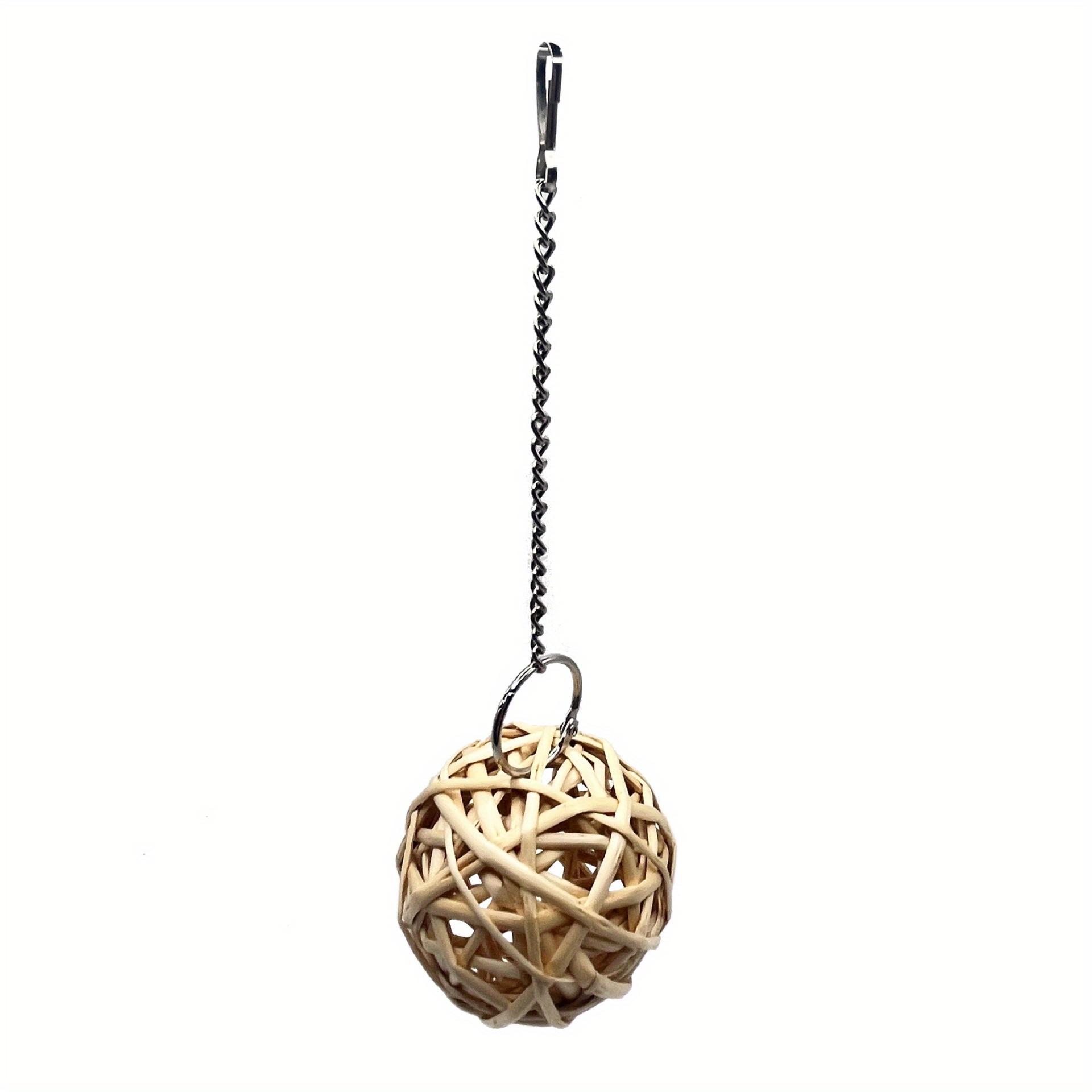 

Natural Chewable Activity Toy,Can Be Hung,Fun Hay Pet Ball Suitable for Parrots,Rabbits, Gerbils,Hamsters,and Other Small Animal