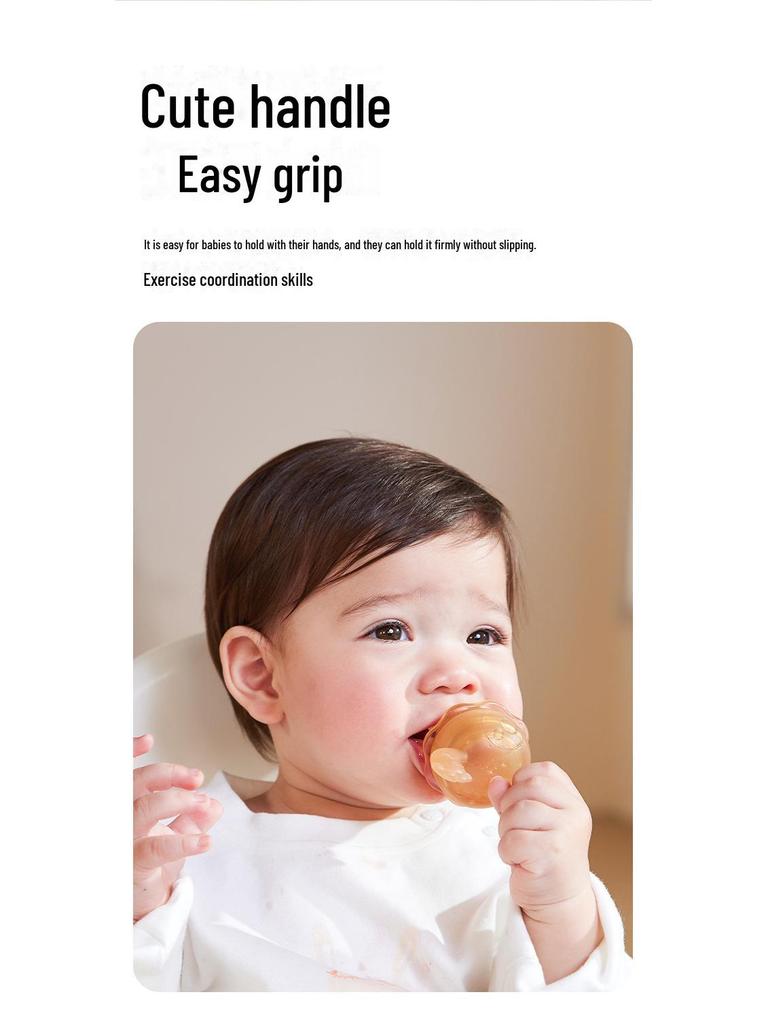 Baby Elephant Silicone Teether & Feeder: Fruit & Veggie Molar Stick