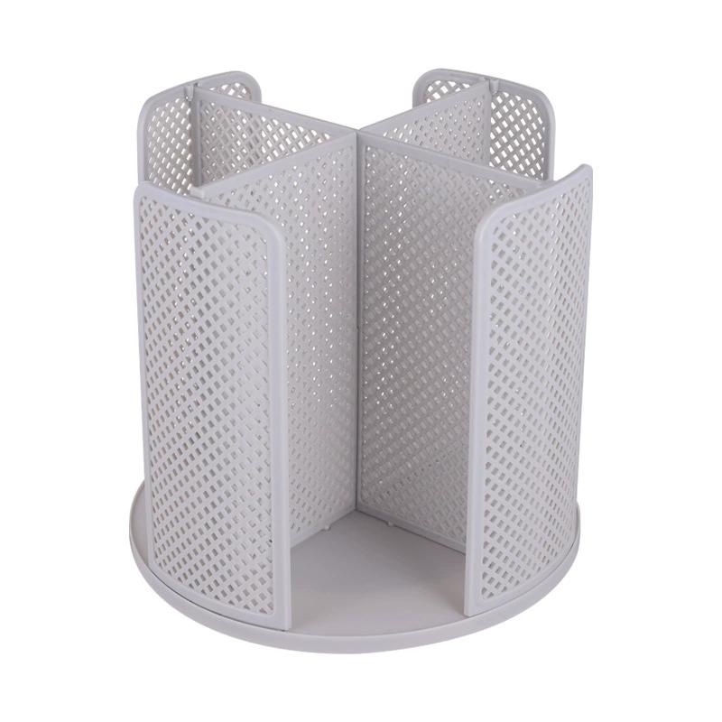 360 Rotation Storage Rack 4-Gird Disposable Cup And Lid Holder Coffee Cup Storage Dispenser Desktop Cup Organizers For Kitchen