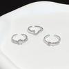 Light Luxury High-End Full Diamond Zir*****Pen Ring Set Fashionable Cold Wind French Index Finger Ring Woman