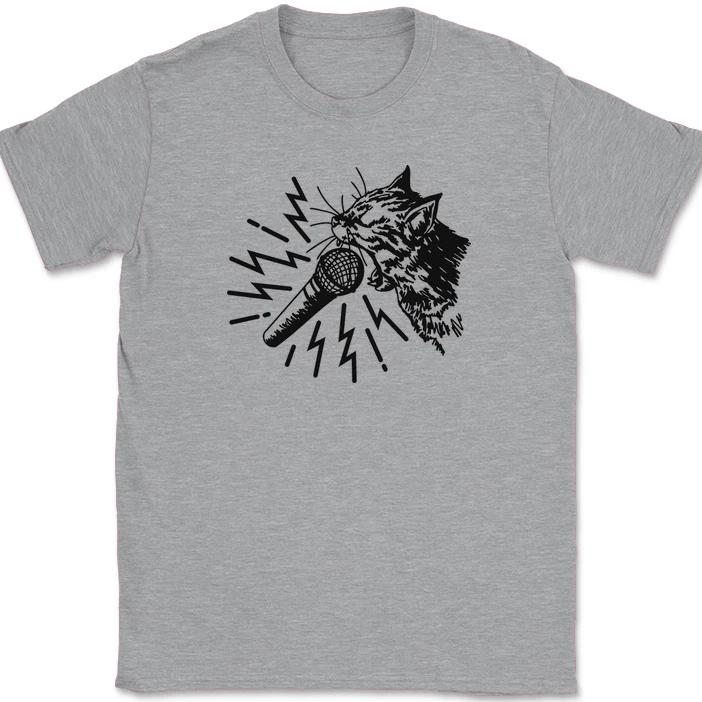 

Cat Rock Screamo T-Shirt Funny Kitten Feline Band Hiss Music Tee 3XL