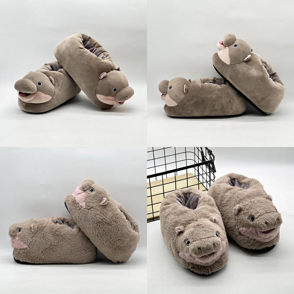 Plush Deng Moo Backpack Stylish Simple Warm Slippers Cartoon Pendant Cartoon