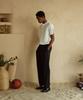 Jelolaunji [Italian Material] Canonico Comfort Wool Slacks Black