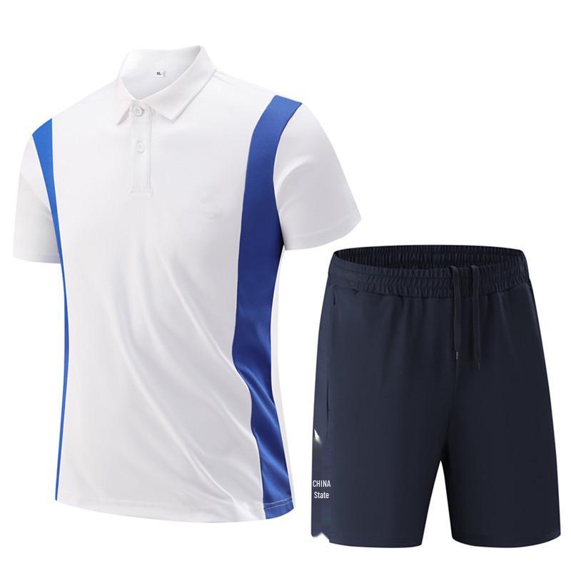 Summer Academy Parent-Child Sportswear Set - Short Sleeve Top & Shorts for Running, Training, Coaching, or Class Uniforms