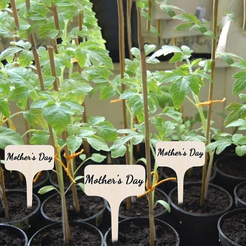 20Pcs Plant Label Plant Label T-Shaped Garden Marker Name Plate Outdoor Plant Vegetable Seedling Waterproof Handwritten