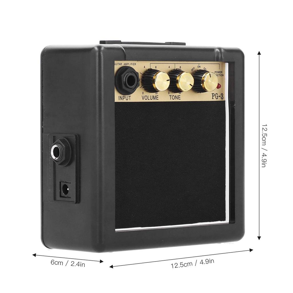 Bass Amplifier Sound Effect Tone Control Guitar Speaker Amplifier Small Instrument Speaker Portable Battery Operated Mini Instrument Accessories Home