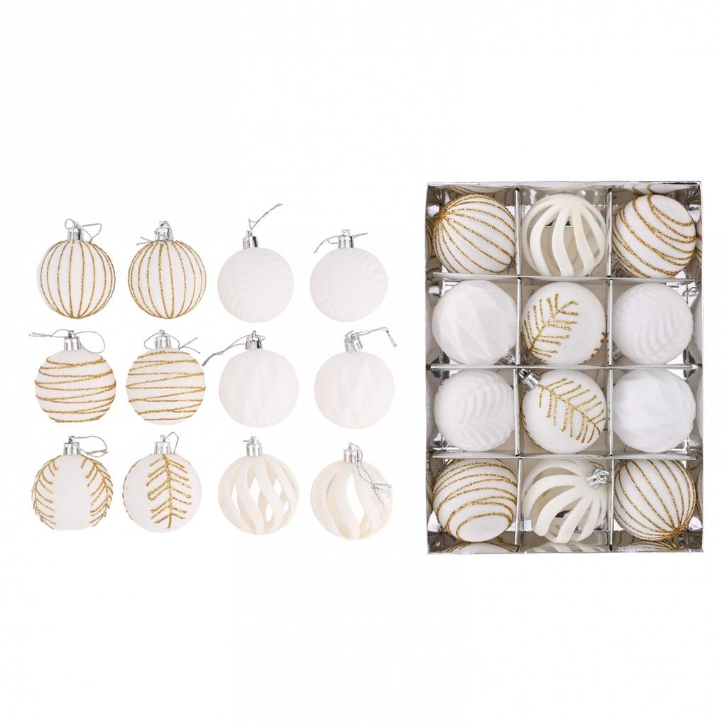 Festive Decoration 12PCS 6CM Christmas Ball Ornaments for Christmas Tree