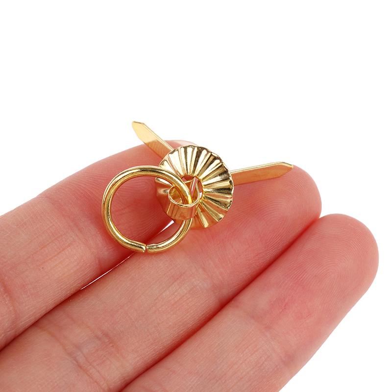 4 Stück 1/12 Beschläge Goldene Metallgriffe Zieht Spielzeug Puppenhaus Miniaturmöbel