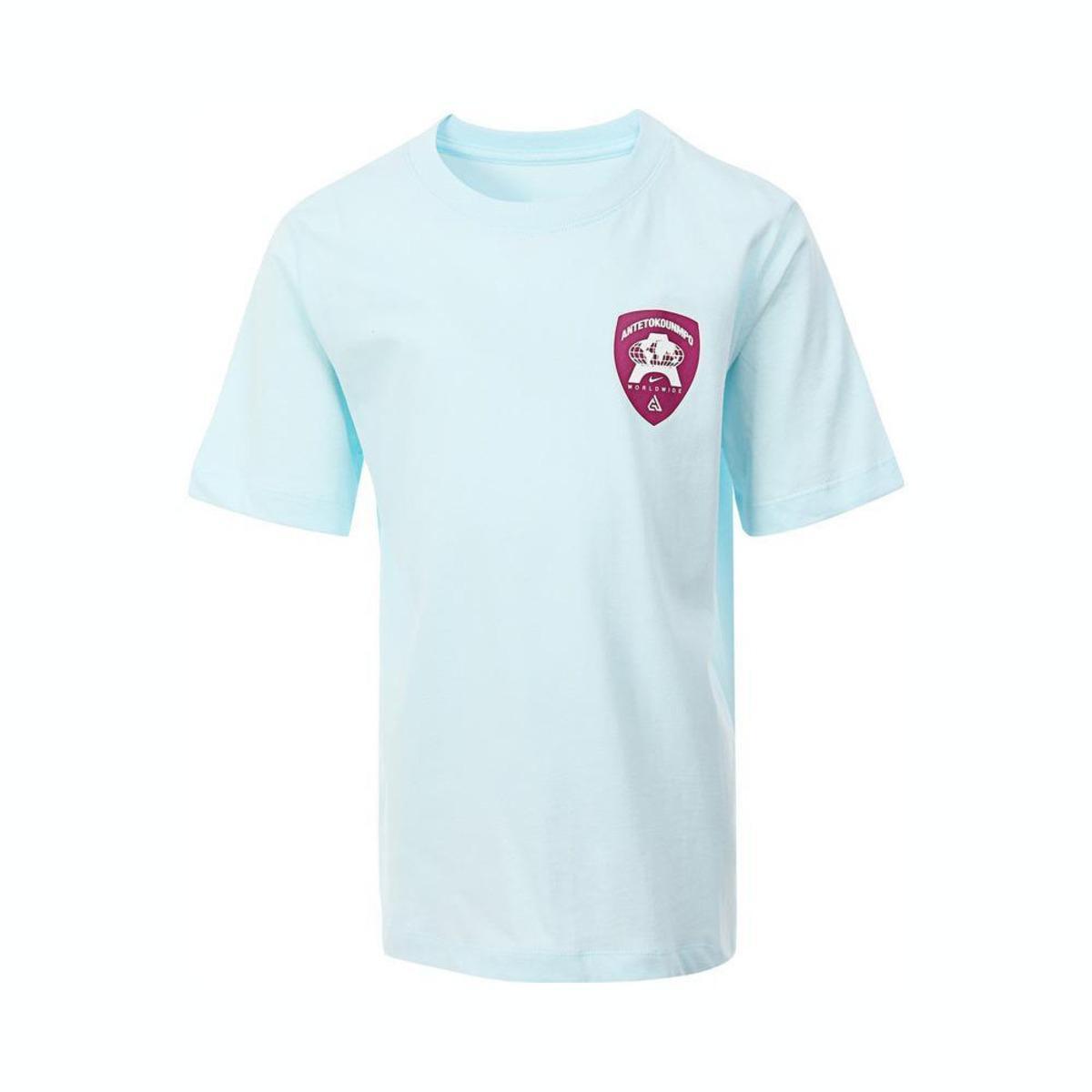 

Nike Casual Comfortable Versatile Short Sleeve T-Shirt Kids Tops Blue FZ5175-474 S