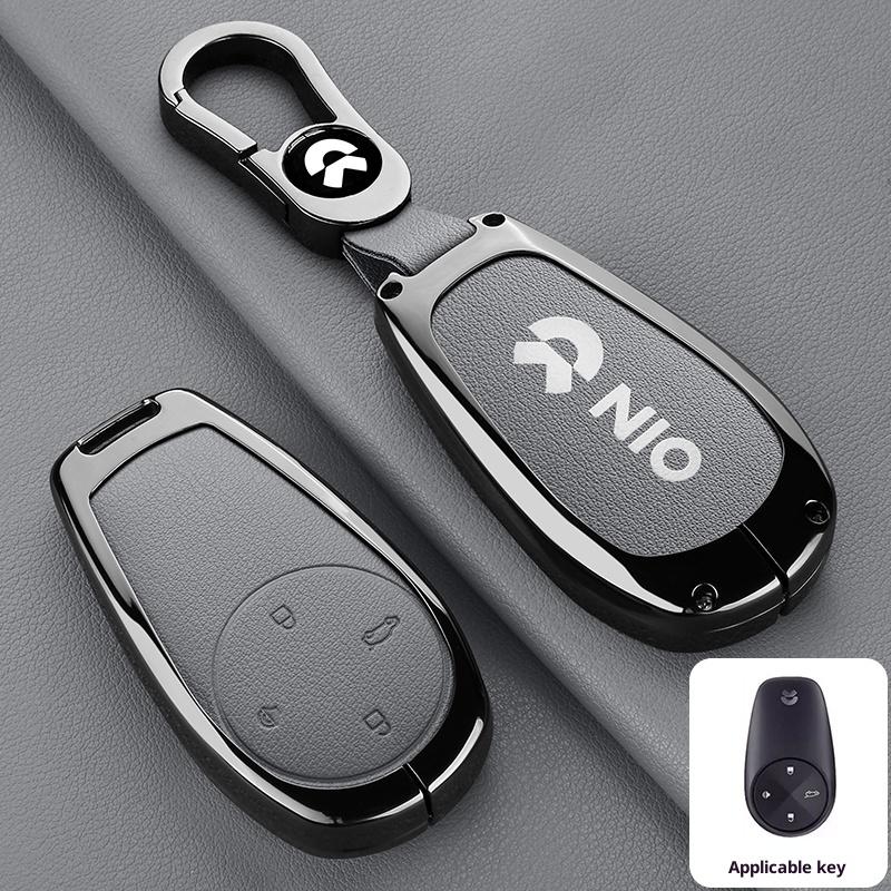 Zinc Alloy Leather Car Key Key Case For Nio Et7 Et5 For Nio Nio Es6 Es8 Ec6 Et7 Key Fob Car Key Case