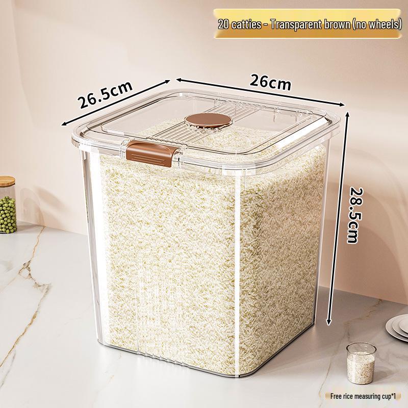 Pest-Proof Moisture-Proof Rice Flour Storage Jar | Food-Grade Large Capacity Container
