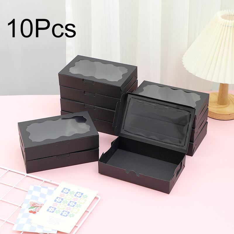 10Pcs/Pack Cardboard Wrap Box Packaging DIY Food Paper Mother's Day Birthday Party Gift Boxes Candy Packaging Boxes
