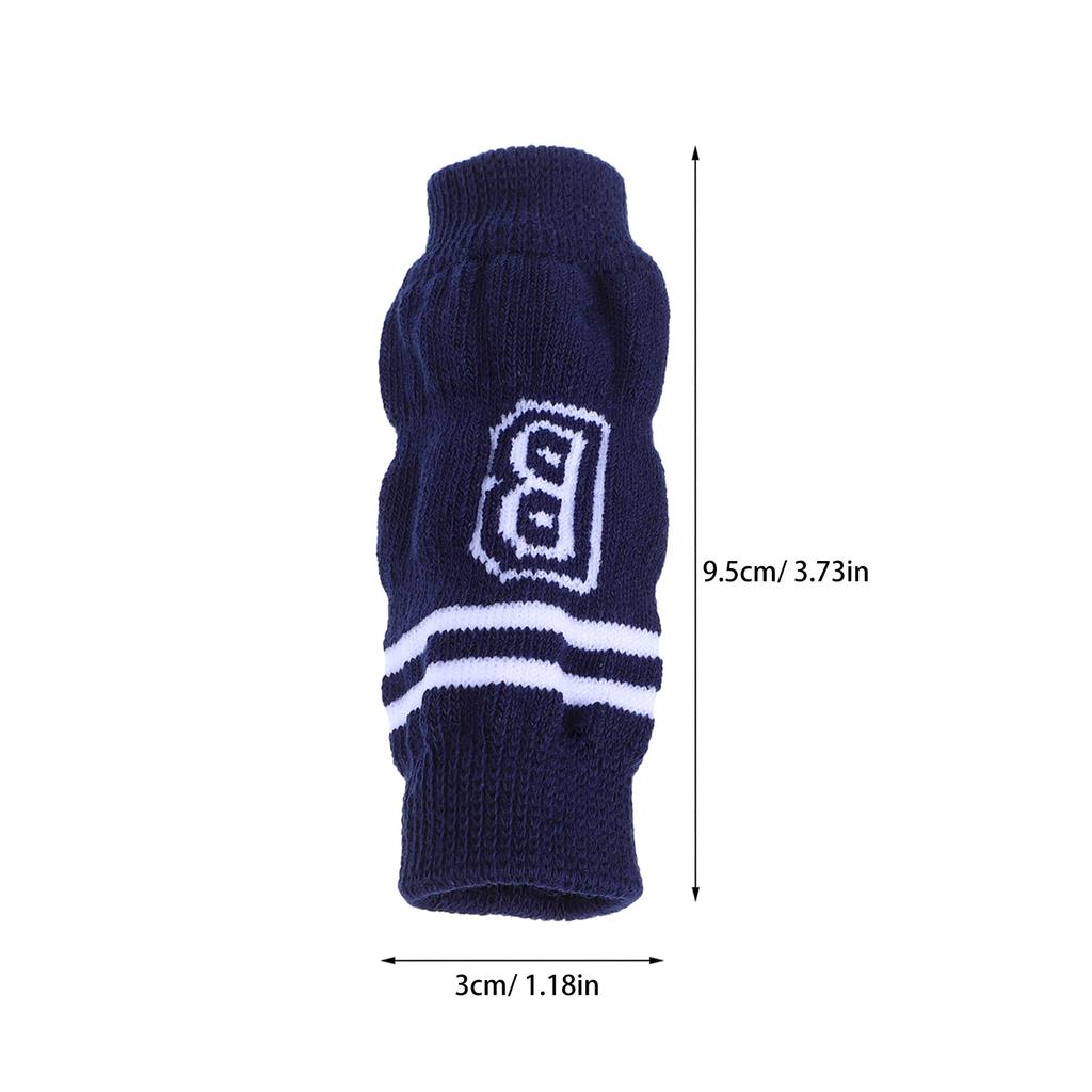 4 st Hundbenskydd Armbågsskydd Stickade Varma Has-skydd Andningsbara Ledskyddssockor För Hundar Skyddande Benlindor