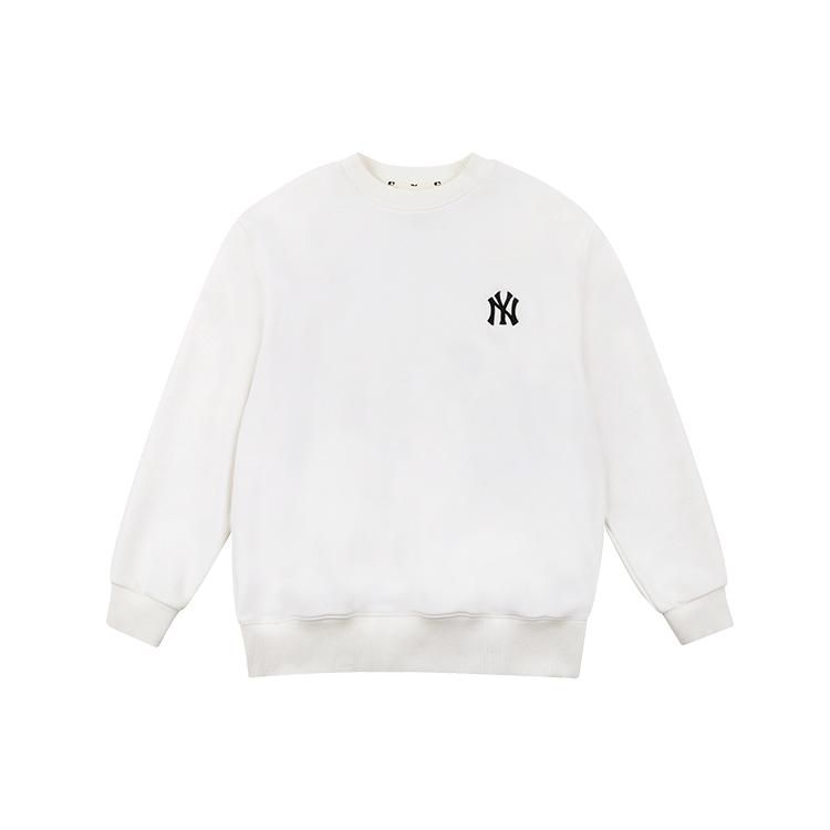 MLB Sweatshirts Unisex White Crew Neck Moderate Regular 31MT04111-50I