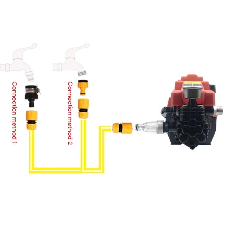 5Pcs 3/4" Thread Faucet Quick Connector Car Washing Machine Water Filter
