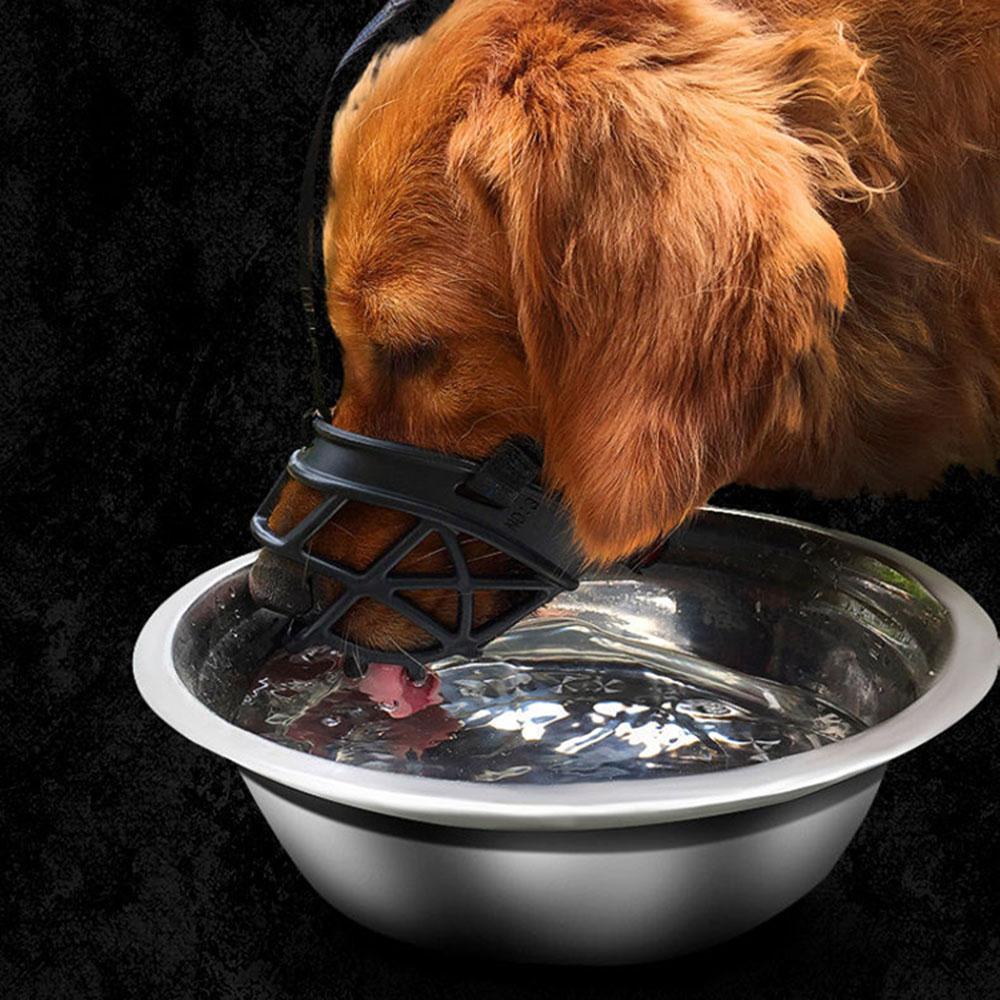 Adjustable Dog Muzzle Soft Silicone Breathable Strong Basket Small Medium Large X-Large Dogs Mouth Muzzle Lightweight & Durable