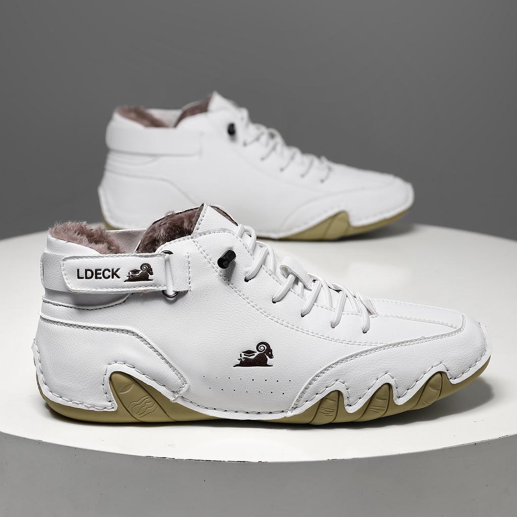Winter Plus Velvet Martin Boots Large Size Octopus Men's Warm Cotton Shoes High Top Men's Sports Casual Shoes
