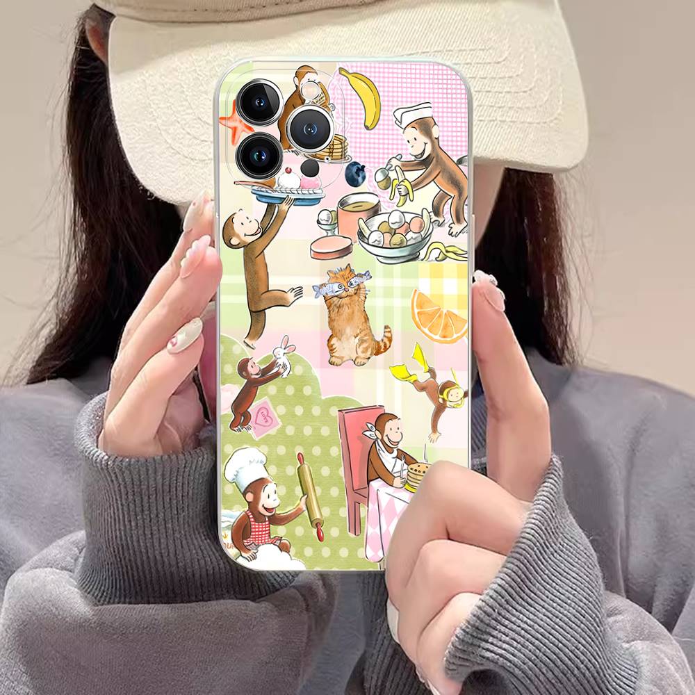 Classic Children's Stories C-curiousS G-george Phone Case For IPhone 17 16 15 14 11 12 13 Mini Pro XS Max Plus Funda Shell