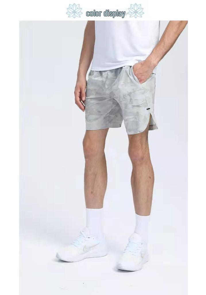 Men's Quick-Dry Camouflage Sports Shorts: Loose Fit for Running, Training, and Fitness