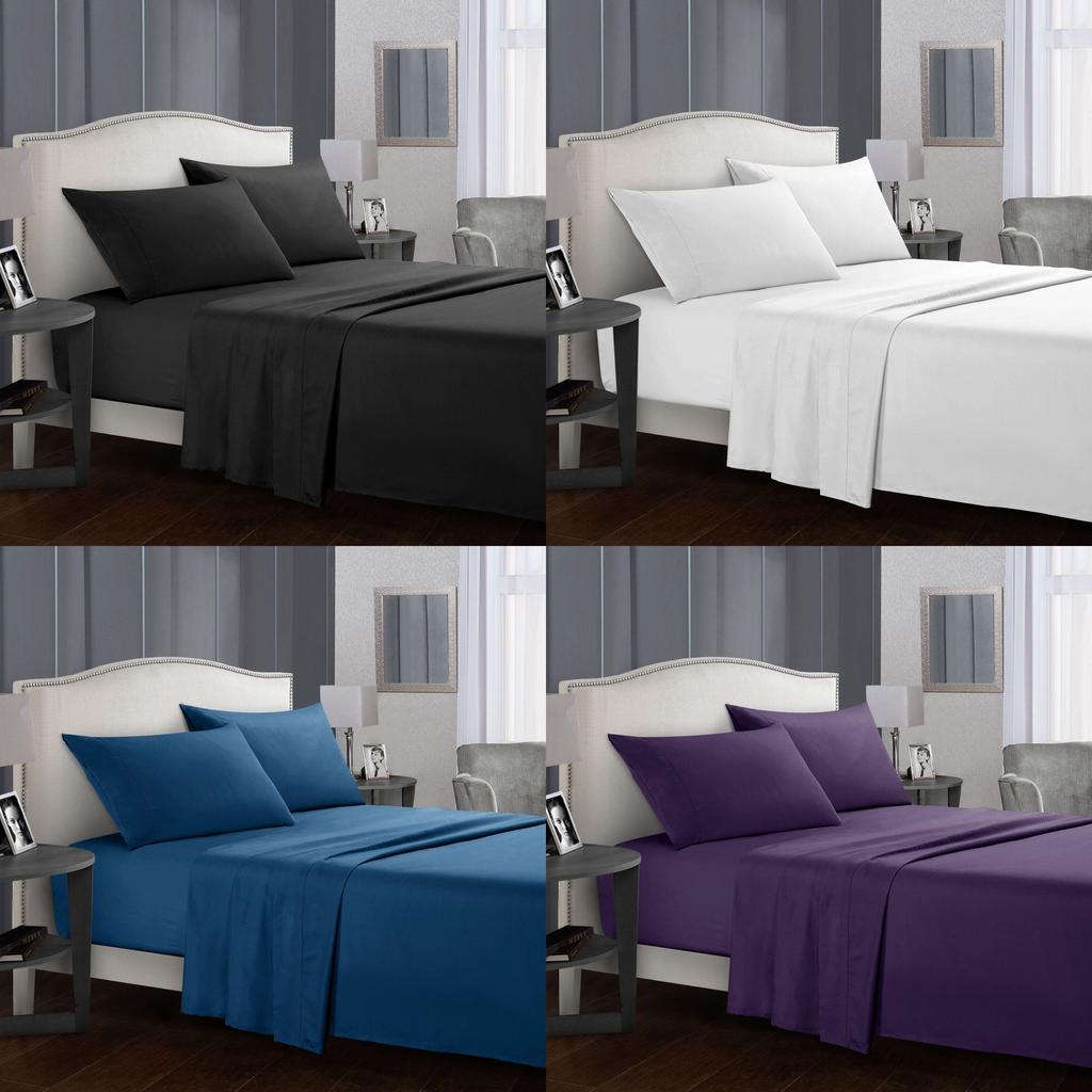 Modern Minimalist Polyester Bed Sheets And Pillowcases With Soft Breathable Comfort For All Seasons