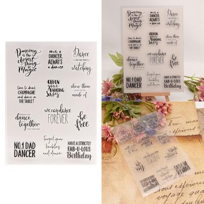 Klare Silikonstempel Tanzende Scrapbooking Stempel für DIY Scrapbooking Chrsitmas Kartenherstellung Einladung Geschenkverpackung