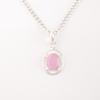 Rose Chalcedony Gemstone 925 Sterling Silver Jewelry Handmade Pendant For Gift PP-6-13