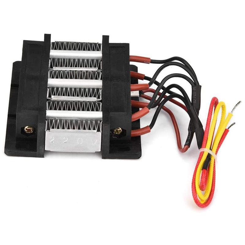 PTC Ceramic Air Heater, 12/24/36/48V 150-200W Insulated PTC Ceramic Air Heater PTC Small Space Heating Element DIY Heating Tools