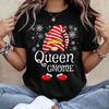 Damen Weihnachtswichtel Grafik T-Shirt Kurzarm Rundhals Lässiges Oberteil Waschbares Feiertagsparty Tee für Damen Wichtel Geschenk