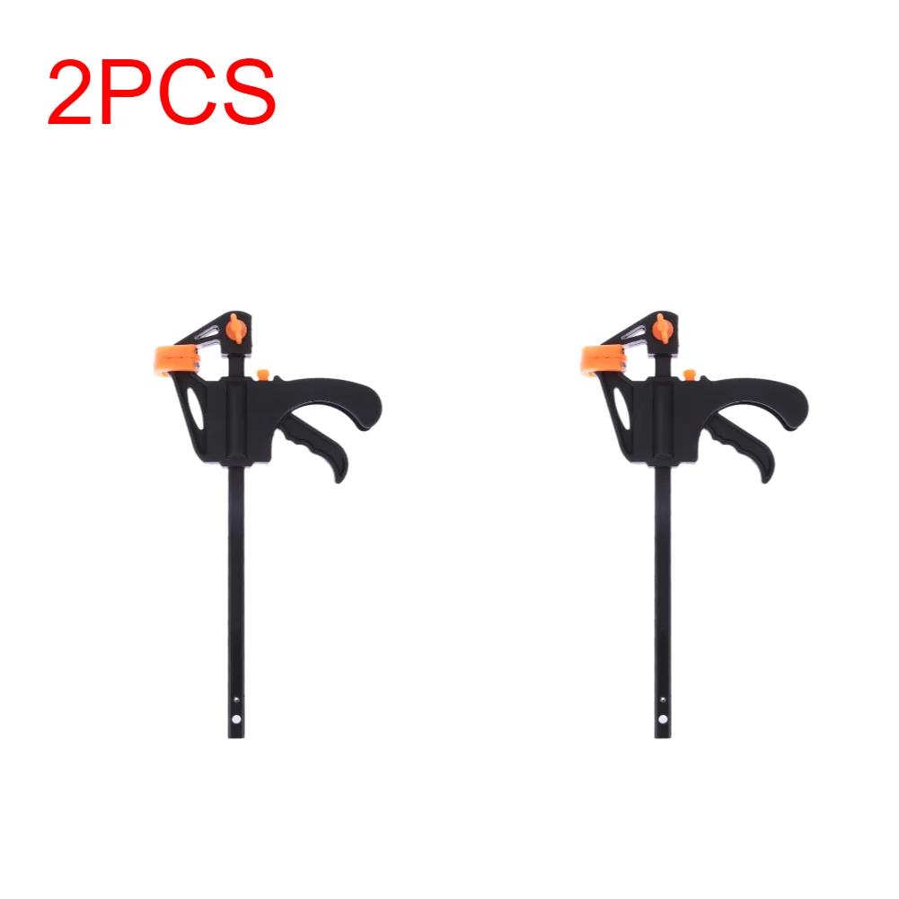 1-10pcs 4inches Woodworking Clamp F-Type Nylon Quick Clip Woodworking Hard Grip Release Squeeze Ratchet DIY Hand Tool Kit Gadget