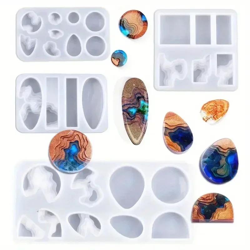 Top Quality Island Resin Pendant Molds,Ocean Themed Style Silicone Epoxy Molds for DIY Jewelry Pendant Necklace Keychain Jewel