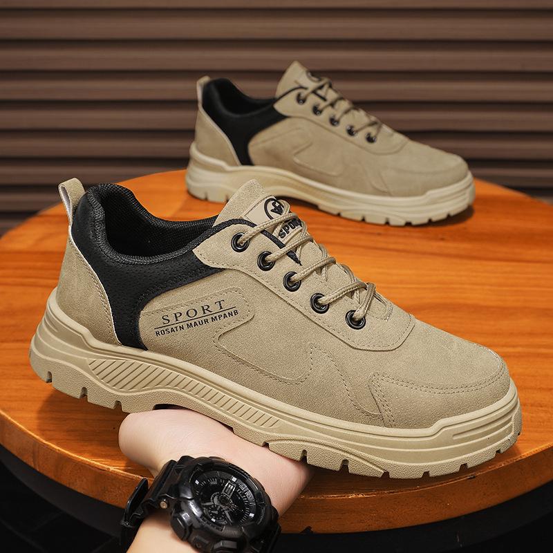 Men's Spring Casual Work Shoes - Non-slip, Wear-resistant, Trendy, and Versatile