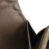 LOUIS VUITTON N61734 Coin case Damier Ebene leather Portefeiulle Sarah Purse Brown leather unisex Used