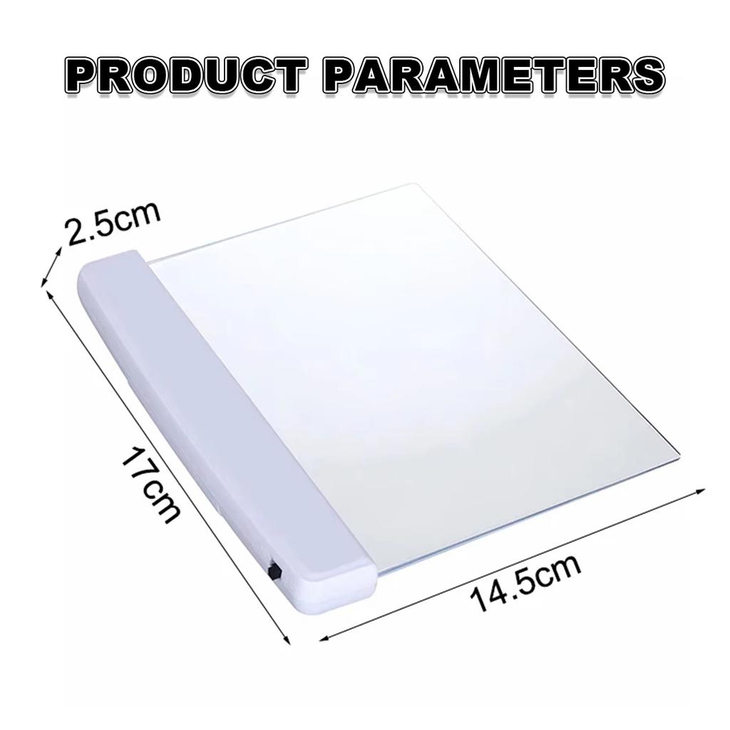 Flat Night Vision Reading Lamp Battery Powered Lights Portable Book Light For Reading Led Panel Night Led Reading Bedside Panel